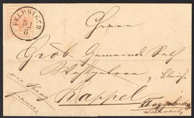 Poststück - Österr. Ausg. 1850, - Briefmarken