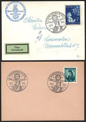 Poststück - Österr. - Partie Cjhristkindl - Belege ab ca. 1953, - Briefmarken