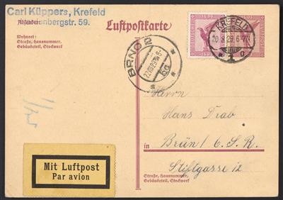 Poststück - Partie Ganzsachen D.Reich 1925-1937, - Briefmarken