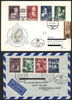 Poststück - partie meist FDCs und - Briefmarken