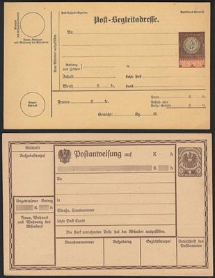 Poststück - Partie Postücke Österr. Monarchie mit wenig I. Rep. - meist Post - Begleitadresse, - Briefmarken