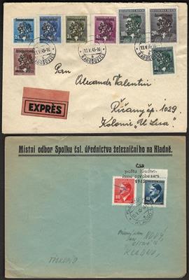 Poststück - Tschechosl., - Briefmarken