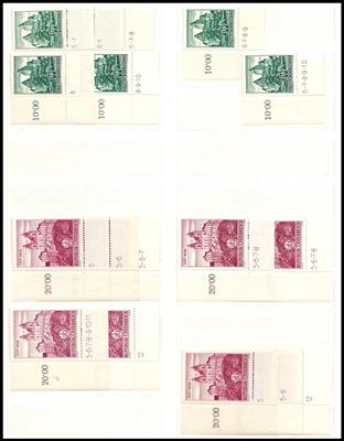 **/gestempelt/Briefstück - Österr. Spezial-Partie Bauten 20 g bis 20.- S (1957/70) m. Automatenm. u. Symbolzahlen, - Briefmarken