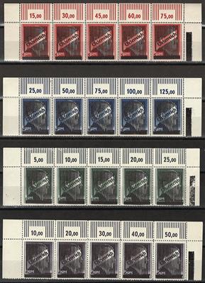** - Österr. 1945 - Gitter Markwerte - Briefmarken