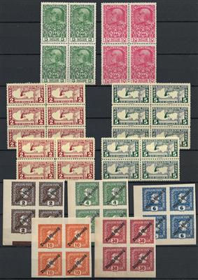 ** - Österr. Viererblöcke aus 1914/1938 in - Stamps