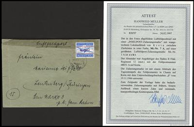 Poststück - D. Feldpost Nr. 7A (Kreta) auf - Briefmarken