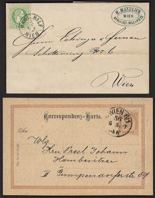 Poststück - Österr. ca. 20 Monarchiebelege aus Wien-Mariahilf, - Stamps