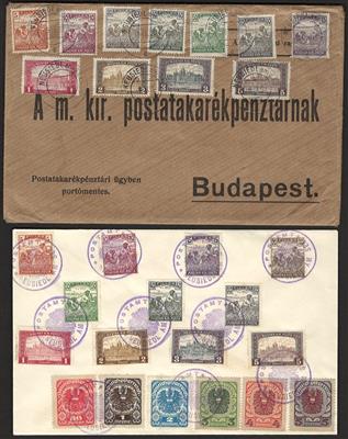 Poststück - Österr. I. Rep. - Kl. Partie - Známky