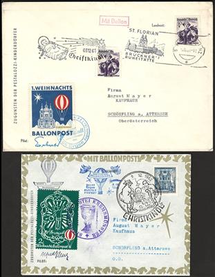 Poststück - Österr. - Partie Weihnachtsballonpost Nr. 1/47, - Briefmarken