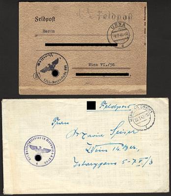 Poststück - Partie D. Feldpost meist - Briefmarken