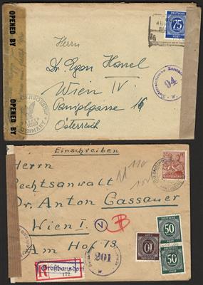 Poststück - Partie meist frühes Nachkriegsdeutschland aus div. Zonen, - Stamps