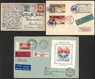 Poststück - Partie Poststücke meist D.Reich und Schweiz, - Briefmarken