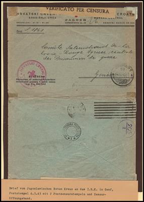 Poststück - Partie POW Post WK II und danach u.a. USA - UDSSR - Jugosl. - Frankreich, - Francobolli