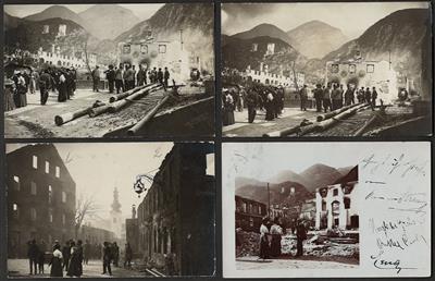 Poststück - Brandkatastrophe Zirl in Tirol - Motiv- und Ansichtskarten