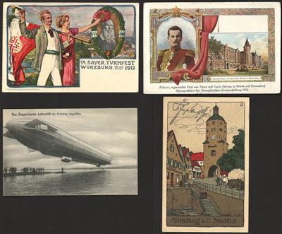 Poststück - Partie AK Deutschland mit viel Bayern sowie etwas Italien sowie im Anhang etwas Poststücke, - Motiv- und Ansichtskarten