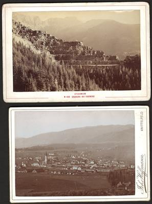 Poststück - Partie AK Steiermark u. a. mit Hartkartonfotos Erzberg - Knittelfeld - Sekkau, - Francobolli