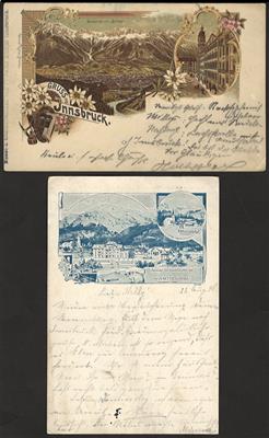 Poststück - Partie AK Tirol u. a. mit Innsbruck - Hötting - Hochzirl- Seefeld etc., - Francobolli