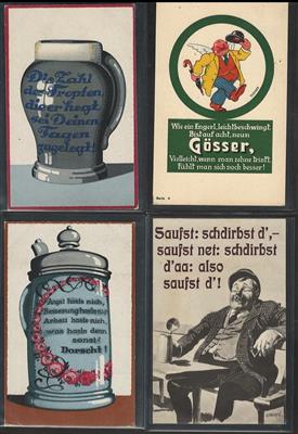 Poststück - Partie AK Werbung Bier, - Motiv- und Ansichtskarten