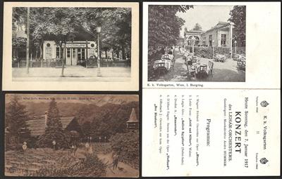 Poststück - Partie AK Wien u. a. mit Rest - Motiv- und Ansichtskarten