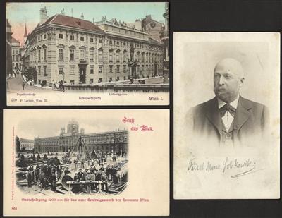 Poststück - Partie alte Wiener AK u. a. Palais Lobkowitz, - Motiv- und Ansichtskarten