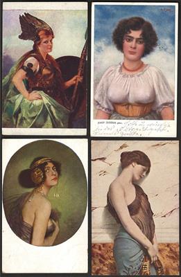 Poststück - Partie Motivkarten "Frauen", - Motiv- und Ansichtskarten