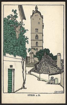 Poststück - Wiener Werkstätte - Karte Nr. 724, - Motiv- und Ansichtskarten