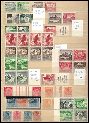 **/*/gestempelt/Poststück - Partie Deutschland ab D.Reich u.a. mit Zusammendr., - Briefmarken