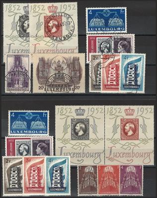 **/gestempelt - Sammlung Luxemburg 1945/2000 - meist ** UND gestempelt gesammelt, - Stamps