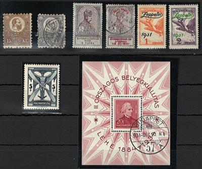 */gestempelt/(*) - Sammlung UNgarn ca. 1871/1944, - Stamps