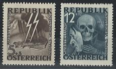 ** - Österr. - BLITZ/TOTENKOPF, - Briefmarken