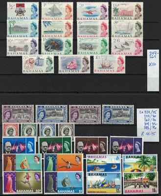 ** - Partie Britische Kolonien in der Karibik u.a. Turks  &  Caicos SG Nr. 237/50 und 253, - Stamps