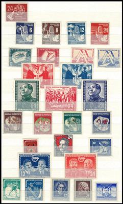 ** - Partie DDR ab 1949, - Briefmarken