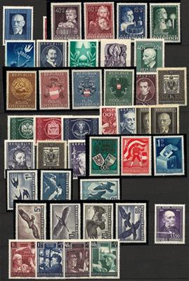 **/(*) - Sammlung Österr. 1945/1974 in stark unterschiedl. Erh., - Briefmarken