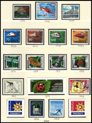 ** - Sammlung Schweiz ca. 1964/2003 (FRANKATURWARE), - Briefmarken