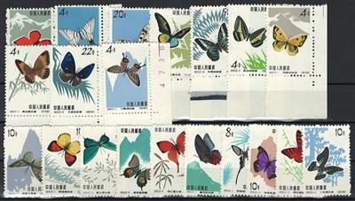 ** - VR - China Nr. 689/98 und 726/35, - Briefmarken