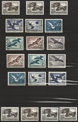 gestempelt/*/**/Briefstück - Partie Europa mit etwas Übersee u.a. mit Schweiz- D.Reich - Österr. - Vogelmotive etc., - Stamps