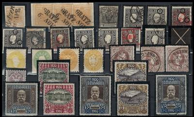 gestempelt/*/**/(*)/Briefstück - Reichh. Sammlung Österr. Monarchie 1850/1918, - Stamps