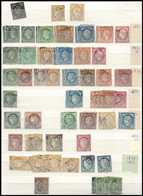 gestempelt - Partie Frankreich ab ca. 1853, - Briefmarken