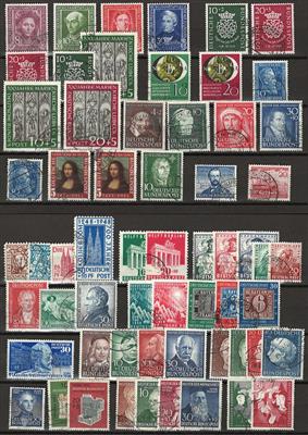 gestempelt/* - Partie Nachkriegsdeutschland mit Schwerpunkt BRD und etwas Berlin etc., - Briefmarken