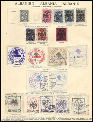 gestempelt/*/** - Sammlung Albanien ab ca. 1913, - Stamps