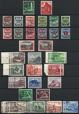 gestempelt/*/**/(*) - Sammlung D.Reich 1872/1945 mit BRD ab 1949 sowie Saargebiet und Saarland, - Stamps