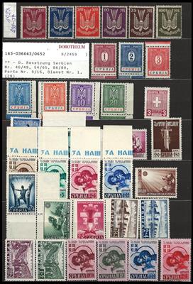 gestempelt/*/** - Sammlung D.Reich Ausg. 1938/45 - m. Dienstm., - Stamps