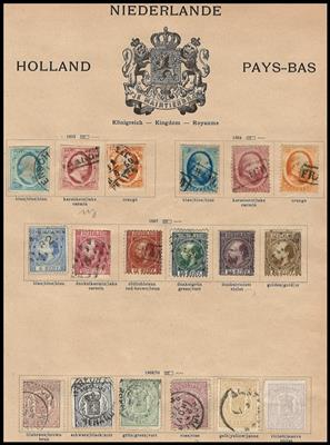 gestempelt/*/** - Sammlung Niederlande ca. 1852/2000, - Stamps