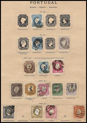 gestempelt - Sammlung Portugal ab 1853, - Francobolli