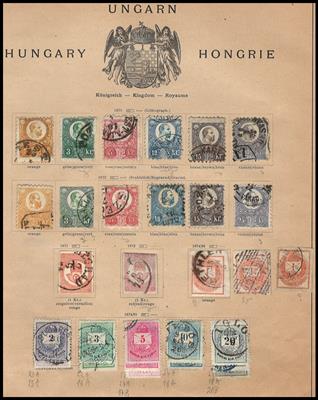 gestempelt/*/**/(*) - Sammlung Ungarn ab 1871, - Francobolli