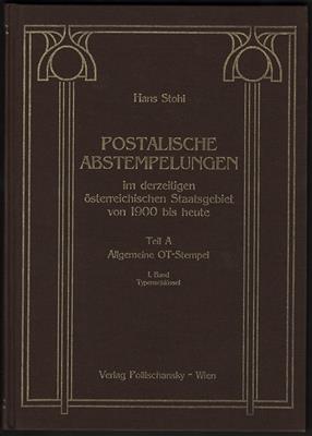 Partie philatelistische Literatur: Stohl: Postalische Abstempelungen Teil A 1. und 2. Band, - Briefmarken