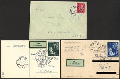 Poststück/Briefstück - Partie Poststücke Österr. ab 1945 u.a. mit Christkindl, - Briefmarken