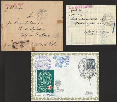 Poststück/Briefstück - Partie Poststücke Österr. mit etwas D.Reich, - Stamps