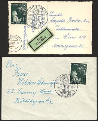 Poststück/Briefstück - Sammlung Österr. "Christkindl" ca. 1952/2016, - Briefmarken