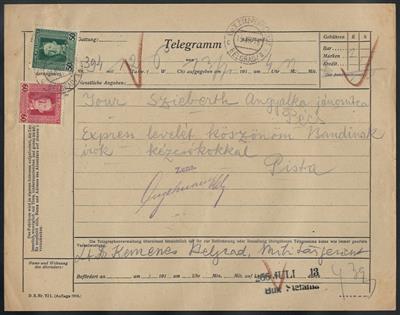 Poststück - Kl. Partie frankierte - Briefmarken